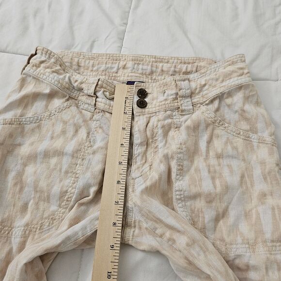 Patagonia Island Hemp Pants Womens 4 Capris Flowy Wide Leg Organic Cotton - Picture 9 of 10